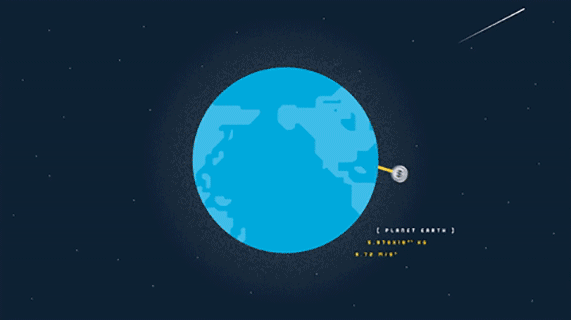 Planet into numbers design flat gif illustration money motion graphics numbers planet space
