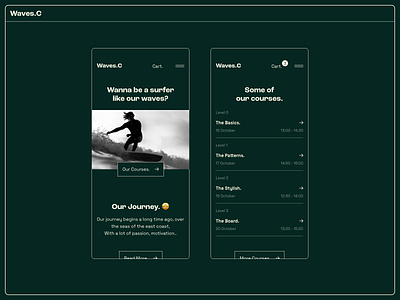 Waves Club App app branding minimal mobile surf surfing ux