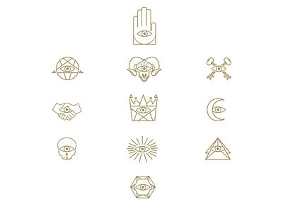 Eye-cons app branding design elite eye free mason graphic design icon illuminati illustration logo occult typography ui ux vector