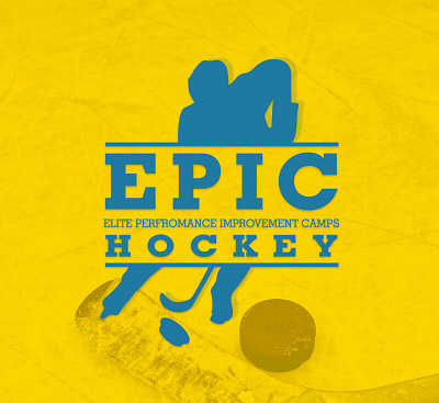 Logo Design Epic Hockey Logo 3d animation branding graphic design logo motion graphics ui ui design