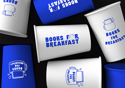 Books for breakfast brandidentity branding coffee illustration logo logodesign