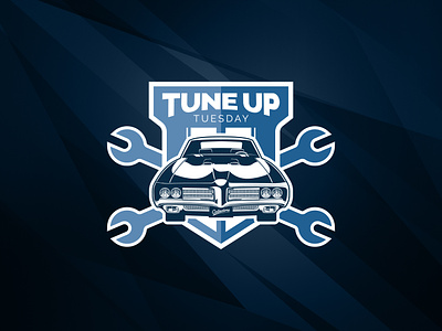 Tune Up Tuesday - Badge Logo badge badge design badge logo classic car logo logo design mechanic logo