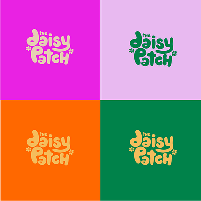 The Daisy Patch brandidentity branding colorful graphic design handdrawn identity logo