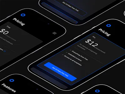 Pricing page UI - mobile version app branding design designer dribbble ui uiuxdesign ux visual visualdesign