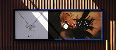 AVA Silver Jewelry Logotype branding graphic design jewelry logo