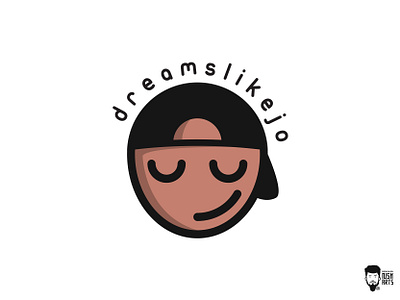 Dreams Like Jo ;) awesome logo catchy chill custom logo design dreamer dreams flat fun logo graphic design guy hat guy icon influencer logo minimal nskarts simple logo vector vector logo