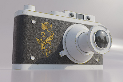 Vintage camera 3D Model 3d blender blender 3d branding camera design graphic design illustration ui