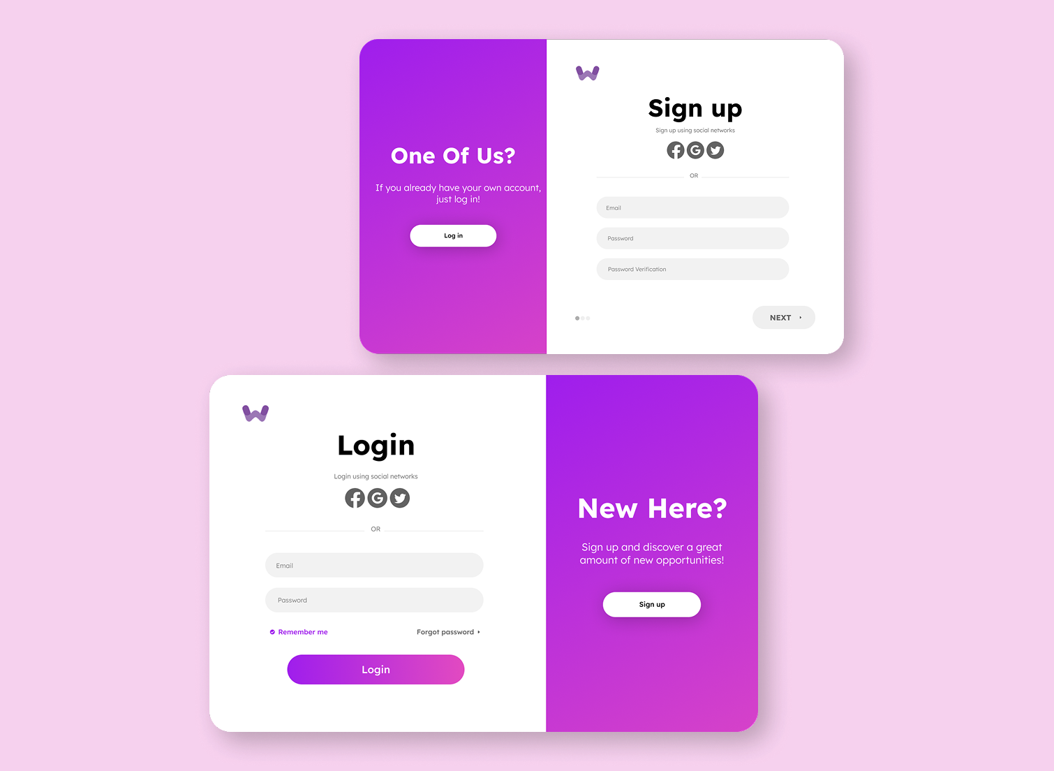 Login & Sign up Weemeet Platform app branding design graphic design icon illustration logo ui ux