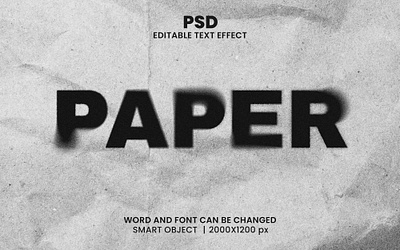 Paper Texture grain 3d editable text effect design ghost effect grain text effect noise effect paper background paper effect psd mockup