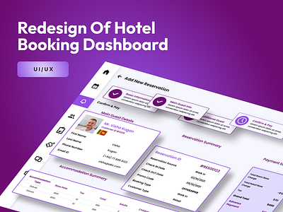 Revamped Hotel Booking Dashboard branding figma graphic design logo ui ux web design