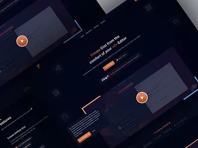 Code-To-Gist Landing Page Design 🚀 auto layout clean code code editor codetogist components concept creative design developer developerayo development figma idea illustration logo ui uiux vscode website builder