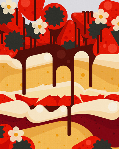 VICTORIA (2023) branding cake cake illustration design food food illustration graphic design minimal illustration sweets vector