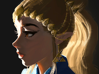 Princess Zelda digital illustration digital painting fanart fantasy illustration illustration art nintendo painting princess zelda procreate the legend of zelda zelda