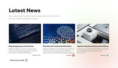 Tech News Blog 3d animation branding dailydesign dailyui design graphic design illustration logo motion graphics product design ui uiux ux