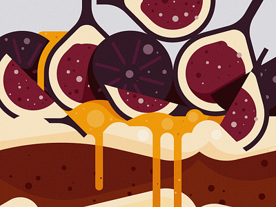 FIG & HONEY (2023) branding cake cake illustration design food illustration illustration minimal illustration vector