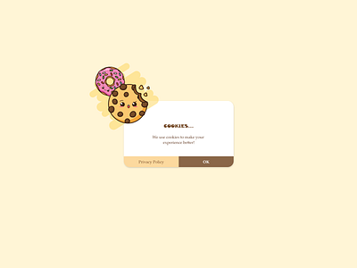 Cookies! Pop Up adobe xd cookies popup ui ui design ux design website