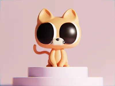Kitten ^_^ 3d animal blender cat character cute illustration