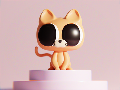 Kitten ^_^ 3d animal blender cat character cute illustration