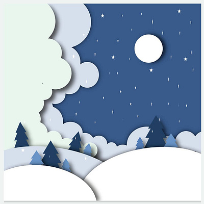winter 3d animation graphic design