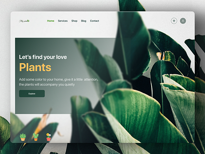 My plant dailyui landingpage plant plantdesign plantwebdesignlandingpage ui uiux uiuxdesigner web website