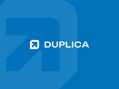 DUPLICA | Logo and Brand Identity by Logolivery.com blue branding design duplica graphic design logo logolivery saas tech typography vector