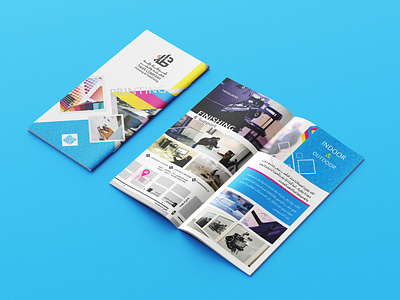 DL Brochure / Taha Company booklet brochure cmyk color cover design editorial design graphic design pages