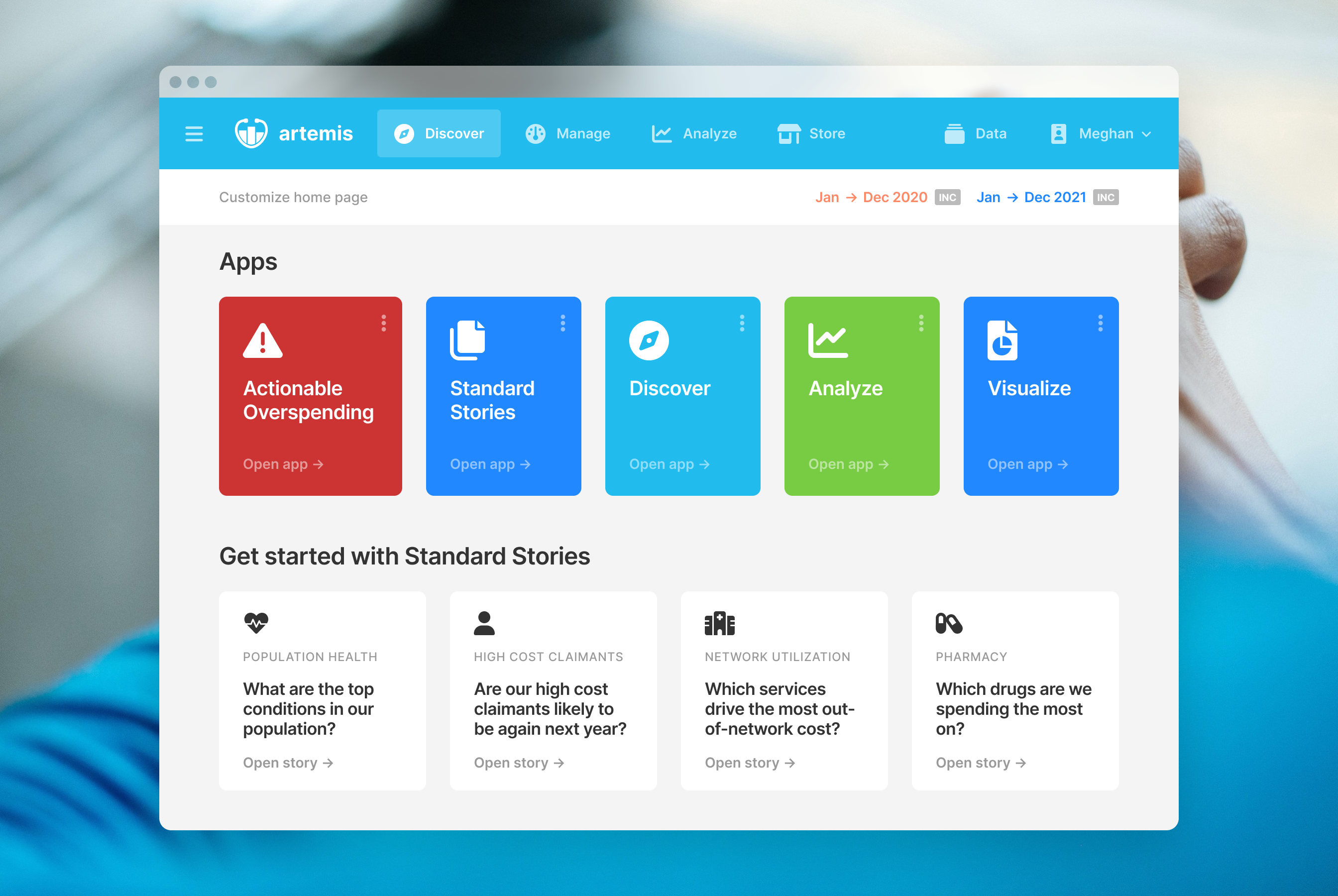 Artemis® app digital enterprise product design ui