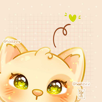 Miau Miau by sailizv.v✨ adorable adorable lovely artwork concept creative cute art design digitalart illustration