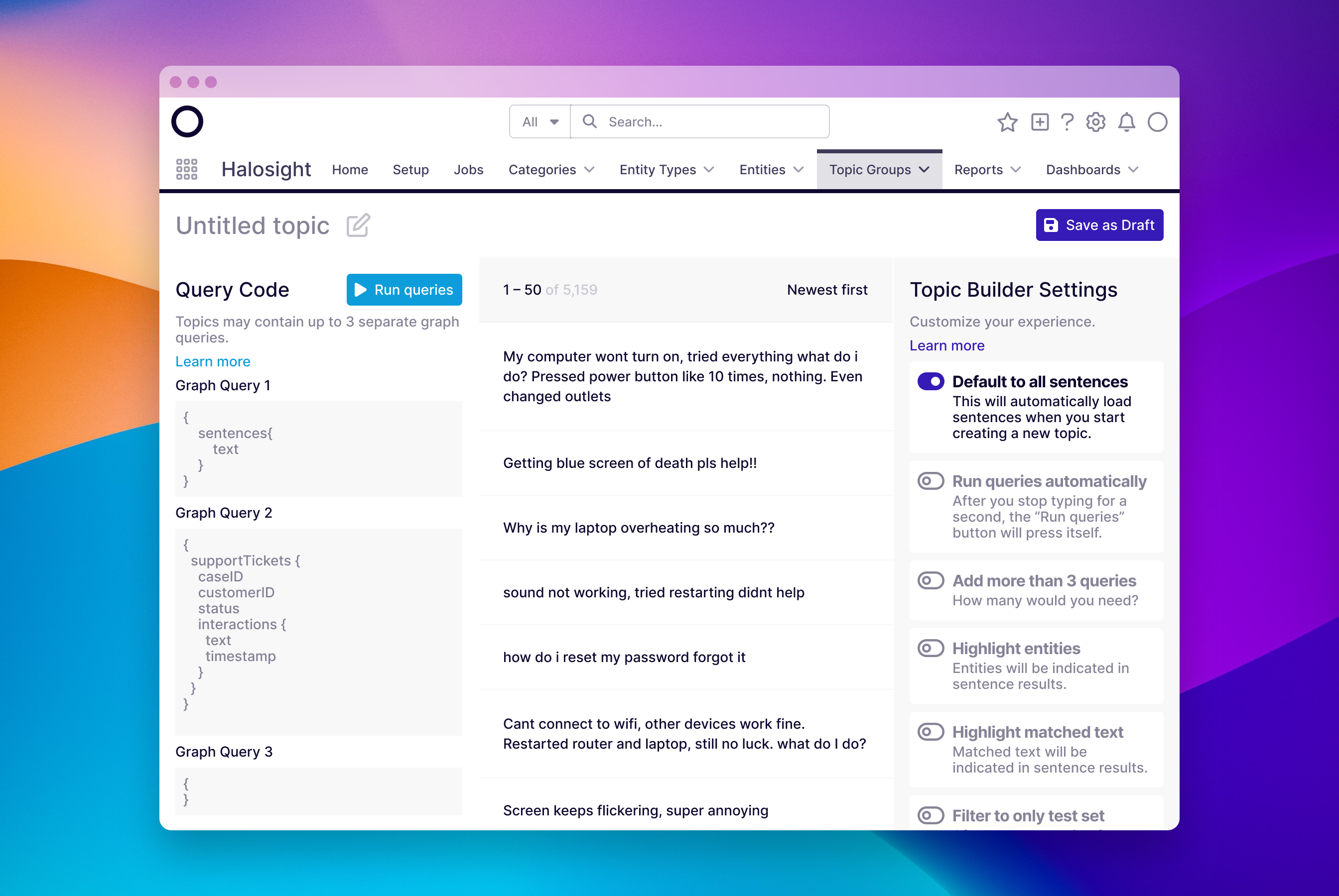 Halosight® app digital enterprise product design ui