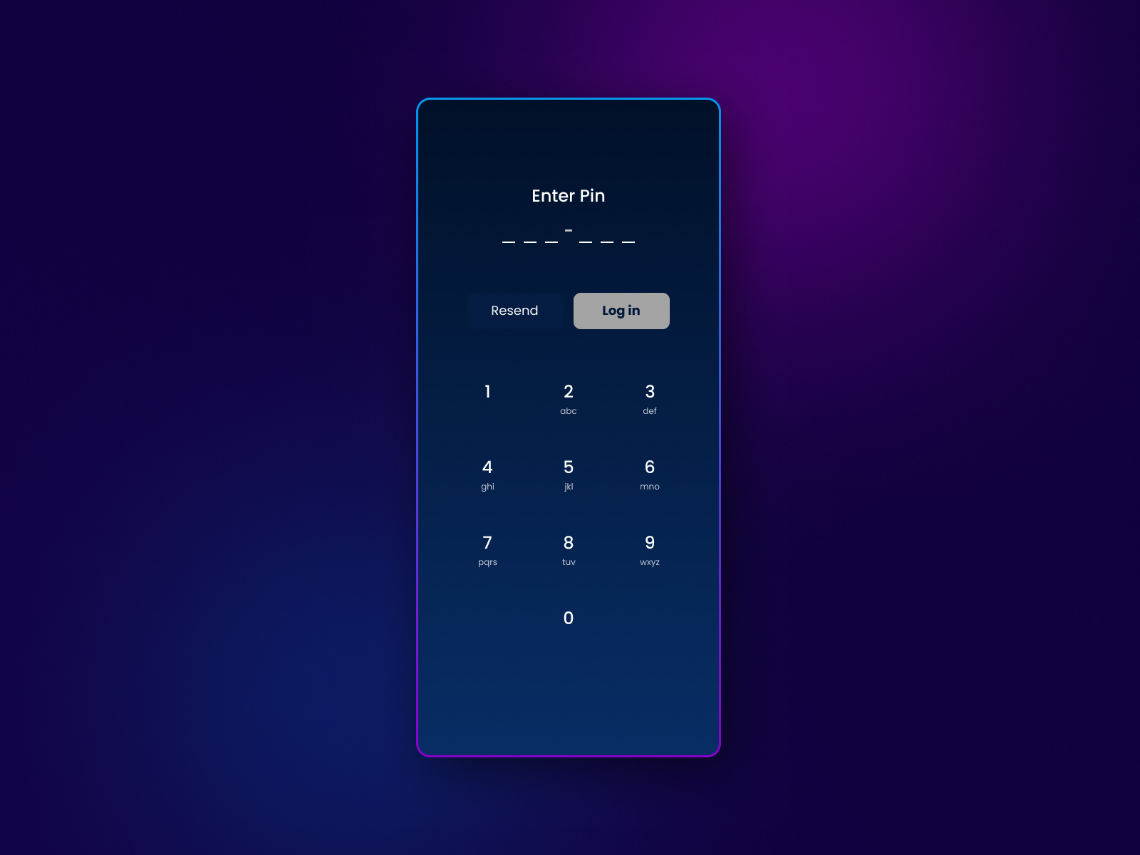 Log In Pin UI by Muhammad Firdaus on Dribbble