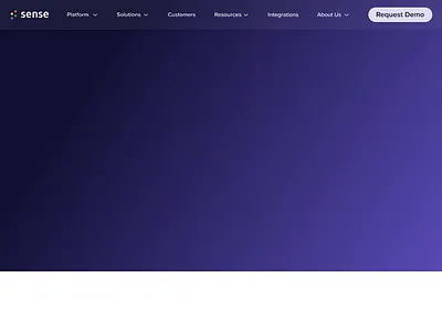 Sense "Facelift" Homepage Redesign ai animation brand branding design graphic design homepage icon motion product design prototype rebrand redesign responsive saas ui ux web web design wireframe