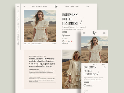 Minimalist Unisex Fashion E-Commerce Product Detail Page e commerce fashion minimalist mobile mobile design product detail page unisex website