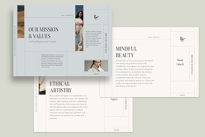 Minimalist Unisex Fashion E-Commerce Mission & Values brand guidelines branding e commerce fashion minialist mission unisex fashion values