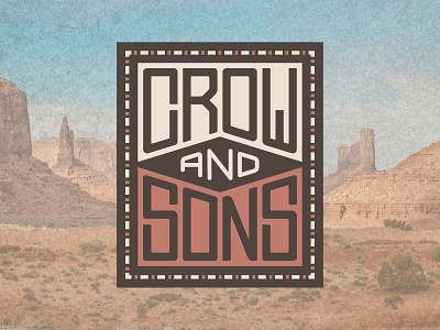 CROW & SONS brand and identity chili design logo logo design texas western