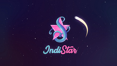 IndiStar Logo Animation aftereffects animation indistar logo motion graphics space