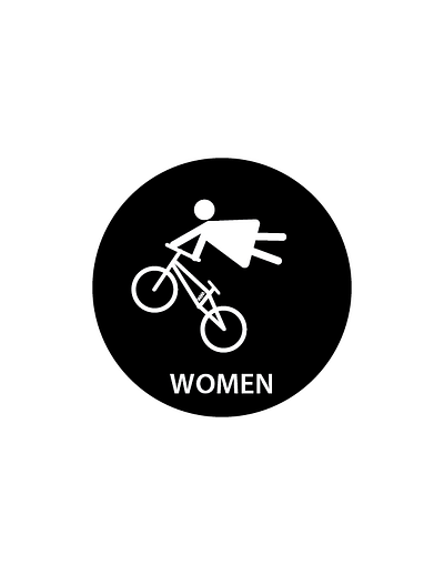 Women's Freeride Mountain Biking adobe adobe illustrator adobe photoshop biking branding cycling design dirt jump freeride graphic design illustrator logo logo design mountain biking vector women