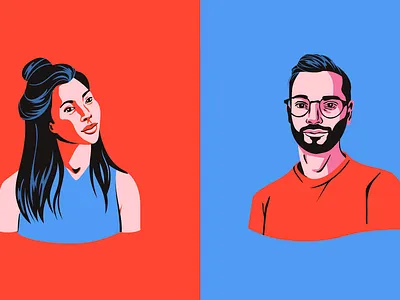 Ask Spotify - Portraits animation app branding design graphic design illustration logo ui ux vector