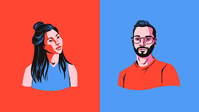 Ask Spotify - Portraits animation app branding design graphic design illustration logo ui ux vector