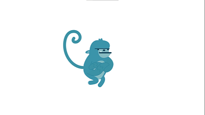 Monkey Walk Cycle aftere angry animation character monkey motion graphics walkcycle