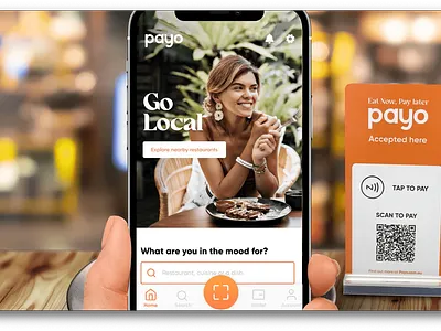Payo The first Buy-Now-Pay-Later dedicated to food creative direction figma graphic design ui ux