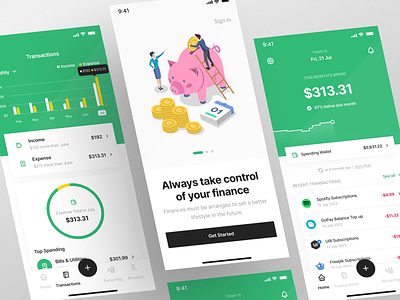 Trakki - Expense Tracker Mobile Apps 💰 app design expense expense tracker expense tracker app finance finance app finance mobile app management minimal money managemenet tracker tracker app ui ux