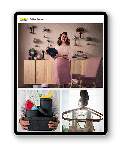IKEA Better Everyday Get inspired with a new way to browse creative direction figma graphic design ui ux