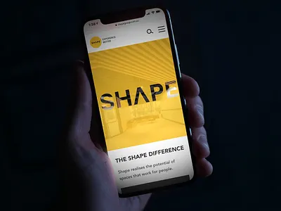 Shape Group website design creative direction figma ui ux