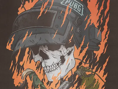 PUBG Master artwork explotion fire gamer games graphic design grenade grunge illustration illustrator molotov pubg pubgmobile shoot shooting skull textures vector videogames war