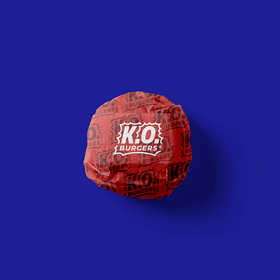 K.O. Burgers - Logo Design brand branding burger burgers design food gamer games graphic design hit k.o. ko lines logo logotype punch vector videogames
