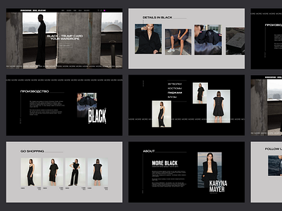 Fashion Web UI black fashion graphic design ui web