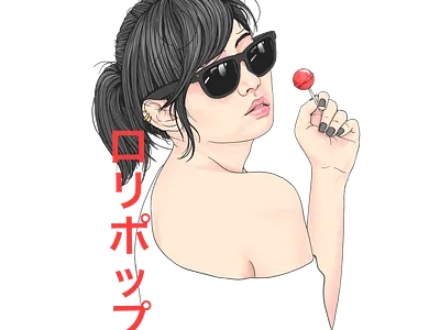 RED POP digitalpainting graphic design illustration painting popular portrait