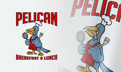 Pelican Mascot Logo Design cartoon graphic design illustration logo mascot