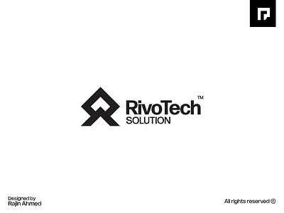 Rivotech Solution logo design branding business logo graphic design logo logo design logo designer logos logotype technology logo