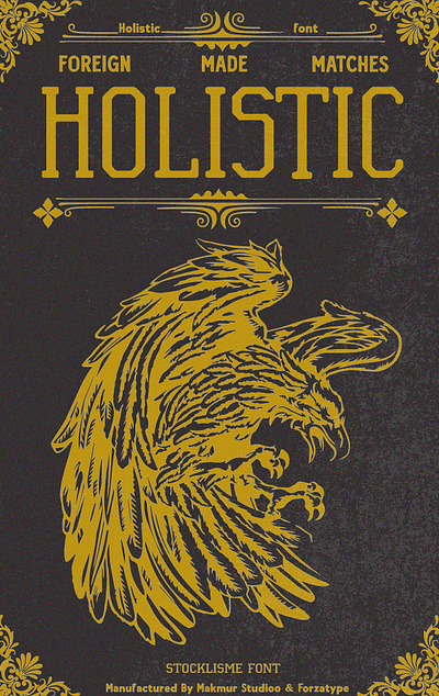 HO EAGLE FONT abstract animal color country design eagle earth font gold music old sport vintage